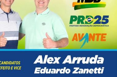 MDB, PRD E AVANTE CONFIRMAM CANDIDATURA DO PREFEITO ALEX ARRUDA  A REELEIÇÃO EM GUARARAPES