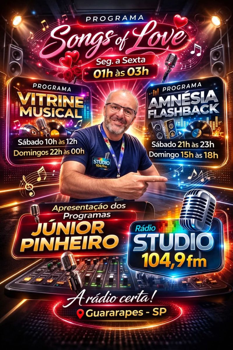 Programa Vitrine Musical Apresentação JÚNIOR PINHEIRO 