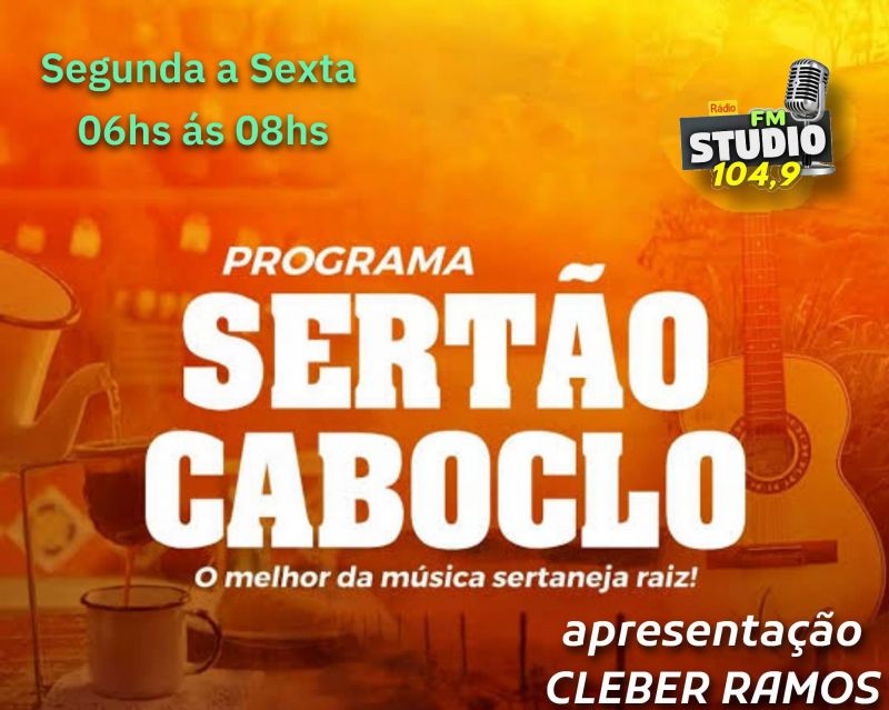 PROGRAMA SERTÃO CABOCLO apresentação CLEBER RAMOS 