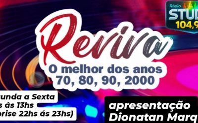 Programa Reviva flashback - apresentação Dionatan Marques 